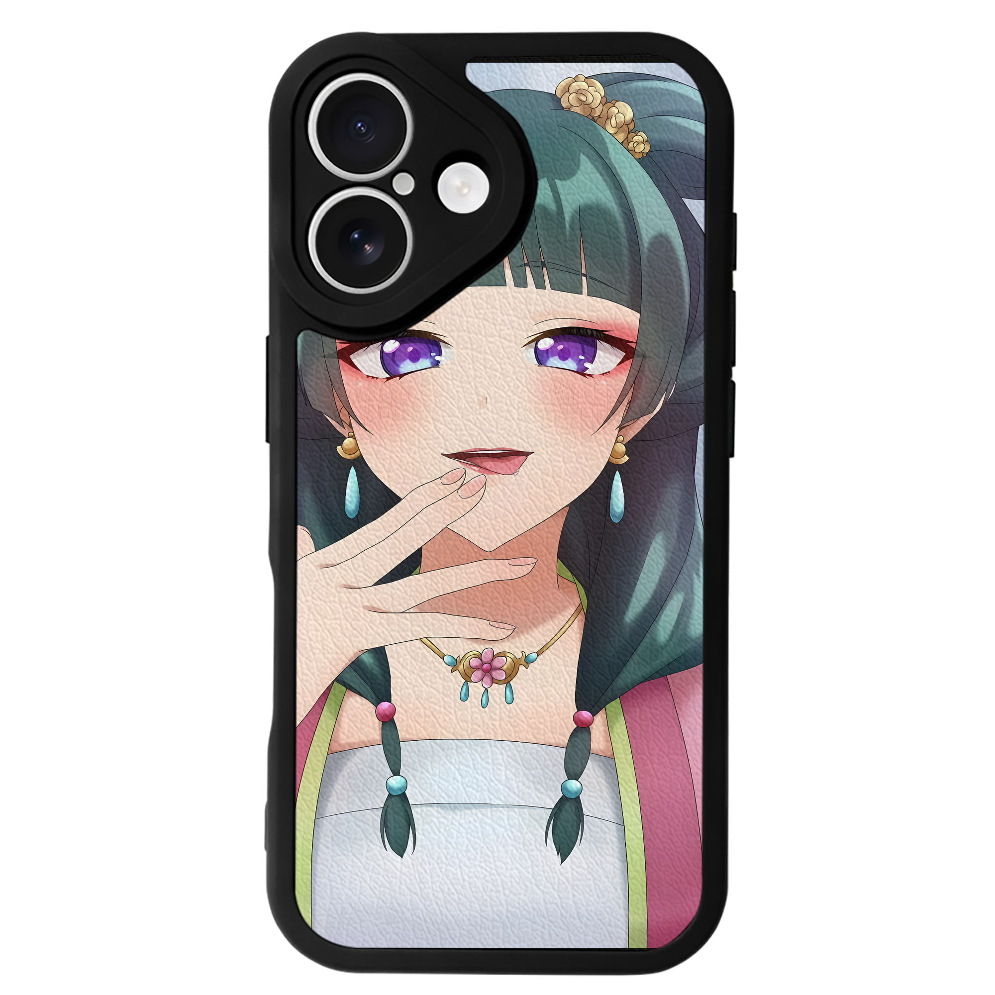 （画像用） 薬屋のひとりごと The Apothecary Diaries 【iPhone 16シリーズ対応】シリコンスマホケース（レザー調） 材質：シリコン